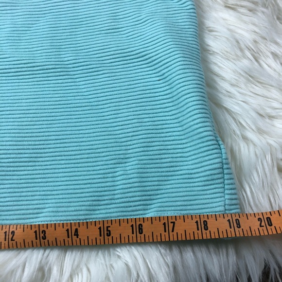 Forever 21 baby blue pullover M scoop neck ribbed - Picture 5 of 8